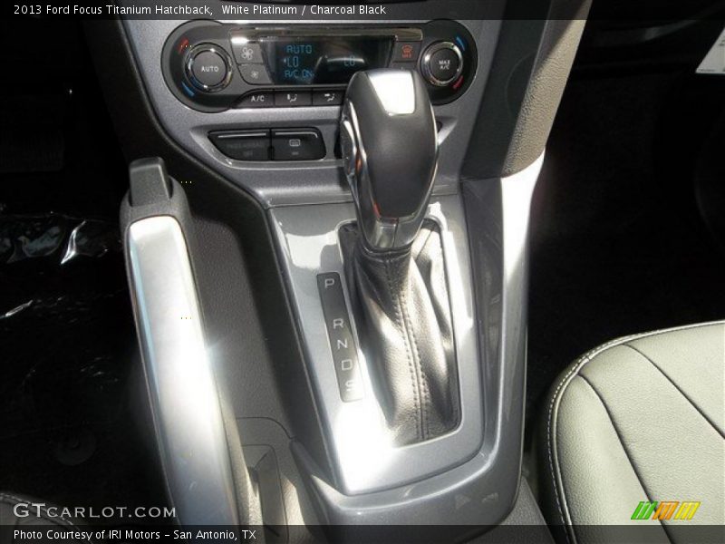 White Platinum / Charcoal Black 2013 Ford Focus Titanium Hatchback