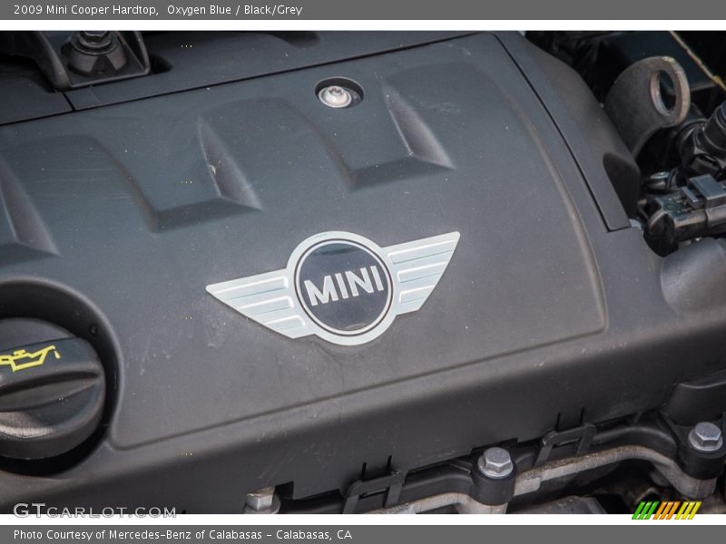 Oxygen Blue / Black/Grey 2009 Mini Cooper Hardtop