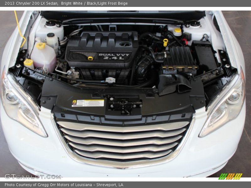 Bright White / Black/Light Frost Beige 2013 Chrysler 200 LX Sedan