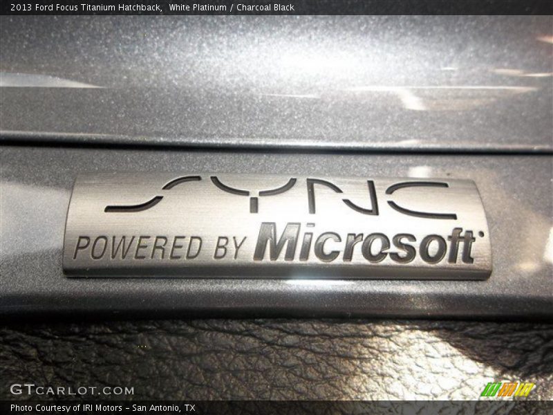 White Platinum / Charcoal Black 2013 Ford Focus Titanium Hatchback