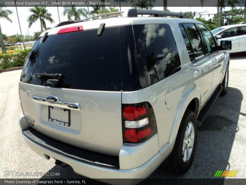 Silver Birch Metallic / Black/Stone 2008 Ford Explorer XLT