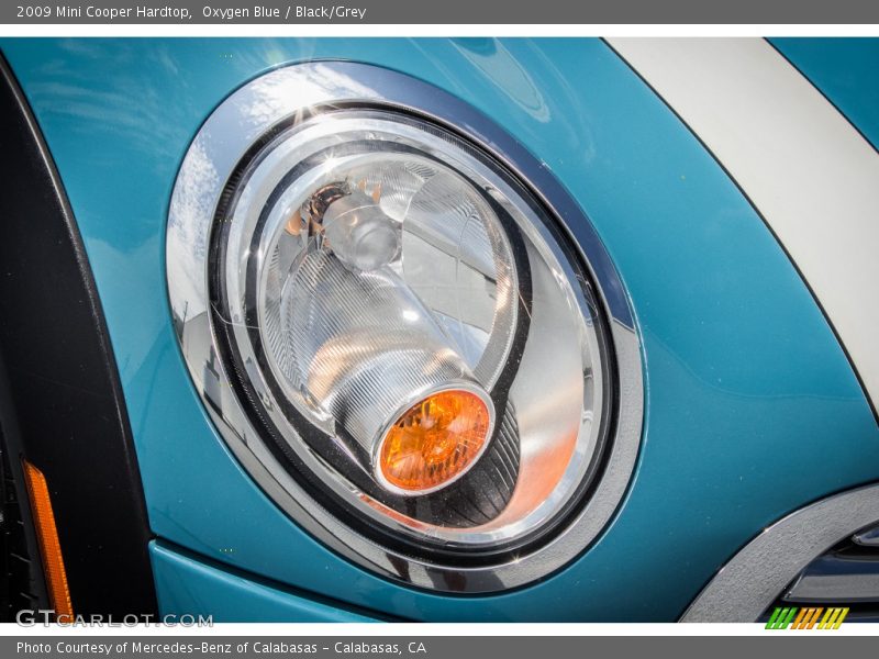 Oxygen Blue / Black/Grey 2009 Mini Cooper Hardtop