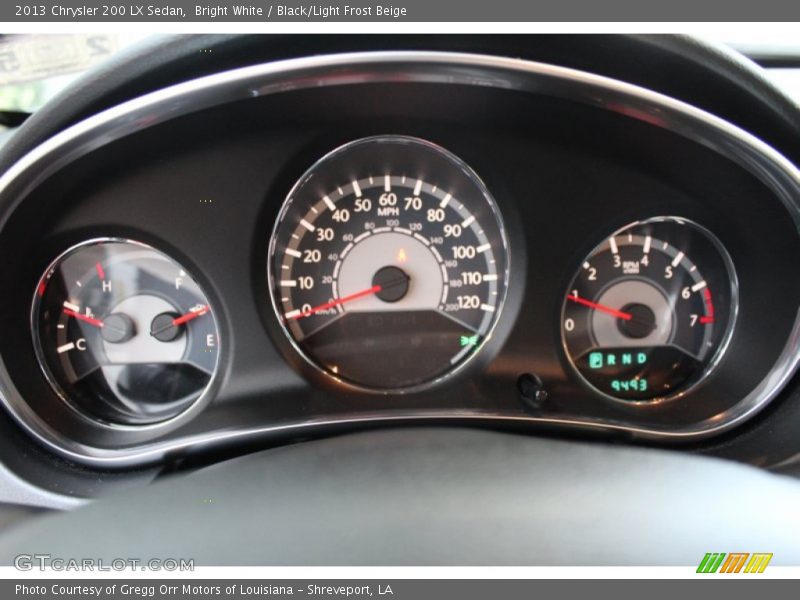 Bright White / Black/Light Frost Beige 2013 Chrysler 200 LX Sedan