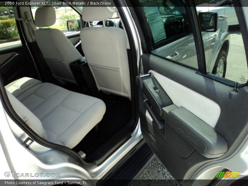 Silver Birch Metallic / Black/Stone 2008 Ford Explorer XLT