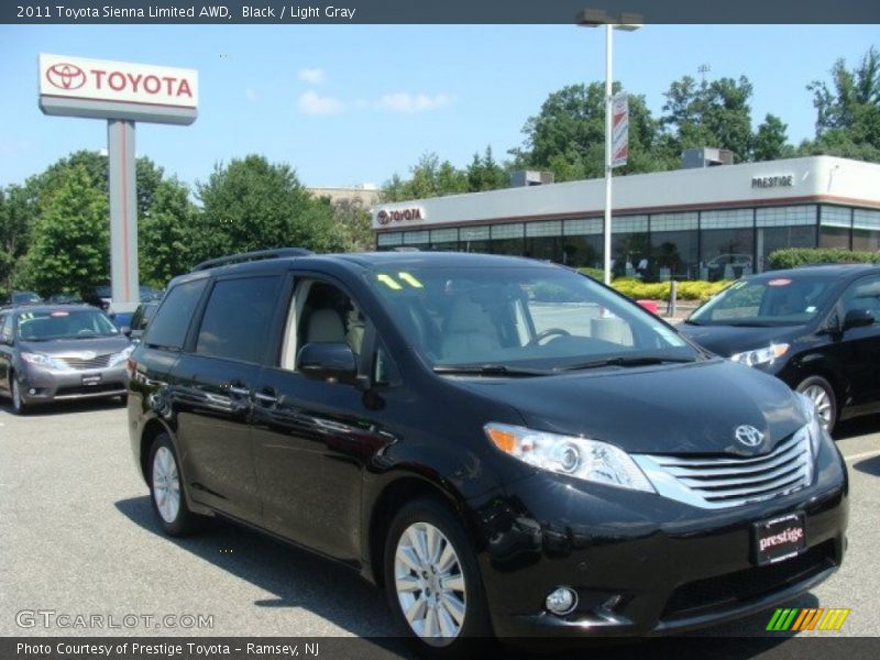 Black / Light Gray 2011 Toyota Sienna Limited AWD
