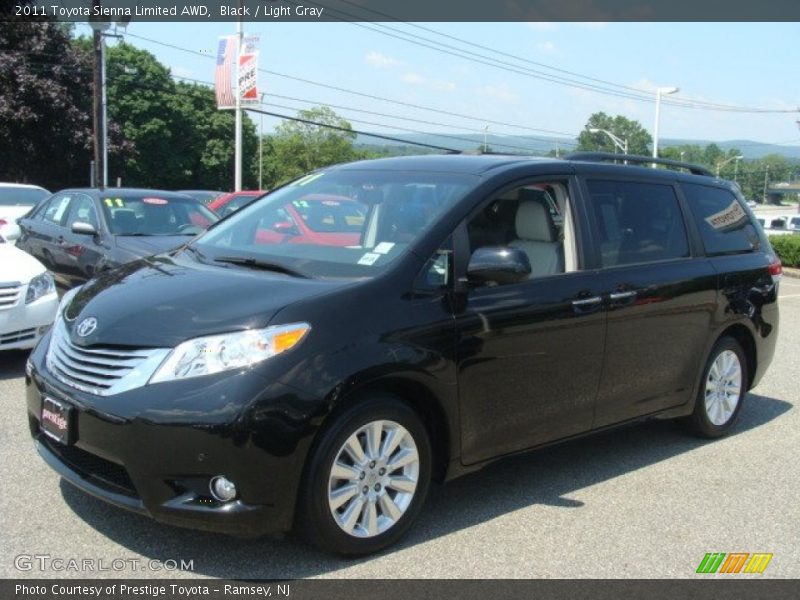 Black / Light Gray 2011 Toyota Sienna Limited AWD