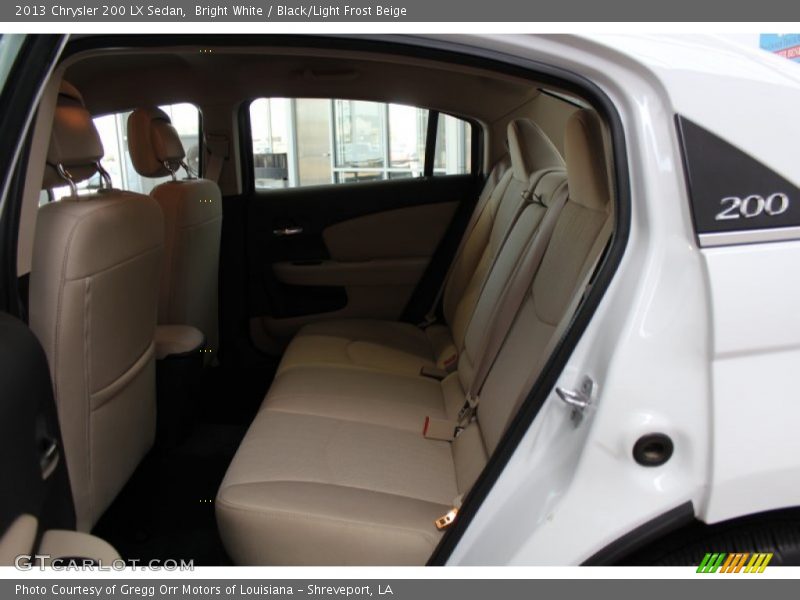 Bright White / Black/Light Frost Beige 2013 Chrysler 200 LX Sedan