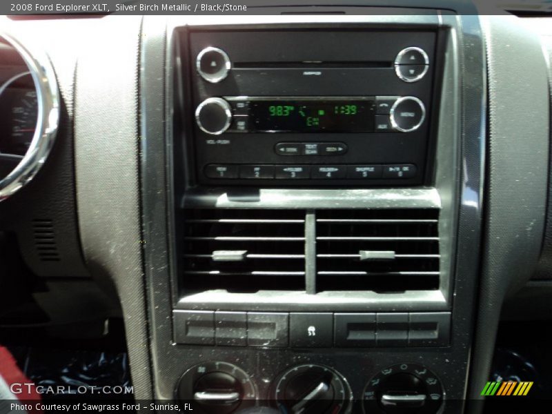 Silver Birch Metallic / Black/Stone 2008 Ford Explorer XLT