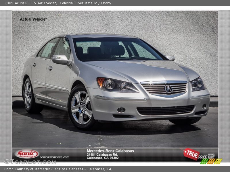 Celestial Silver Metallic / Ebony 2005 Acura RL 3.5 AWD Sedan