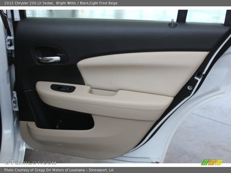 Bright White / Black/Light Frost Beige 2013 Chrysler 200 LX Sedan
