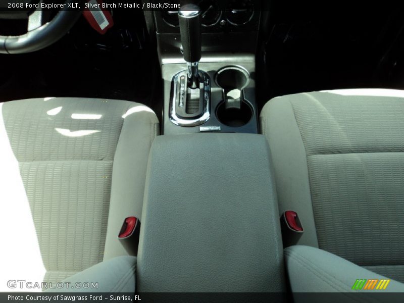 Silver Birch Metallic / Black/Stone 2008 Ford Explorer XLT