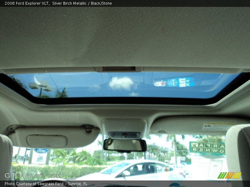 Silver Birch Metallic / Black/Stone 2008 Ford Explorer XLT