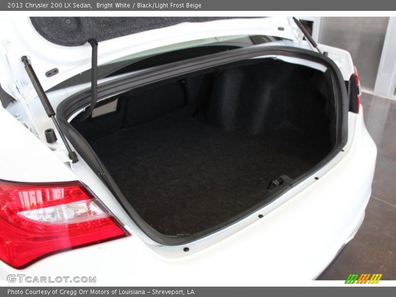 Bright White / Black/Light Frost Beige 2013 Chrysler 200 LX Sedan