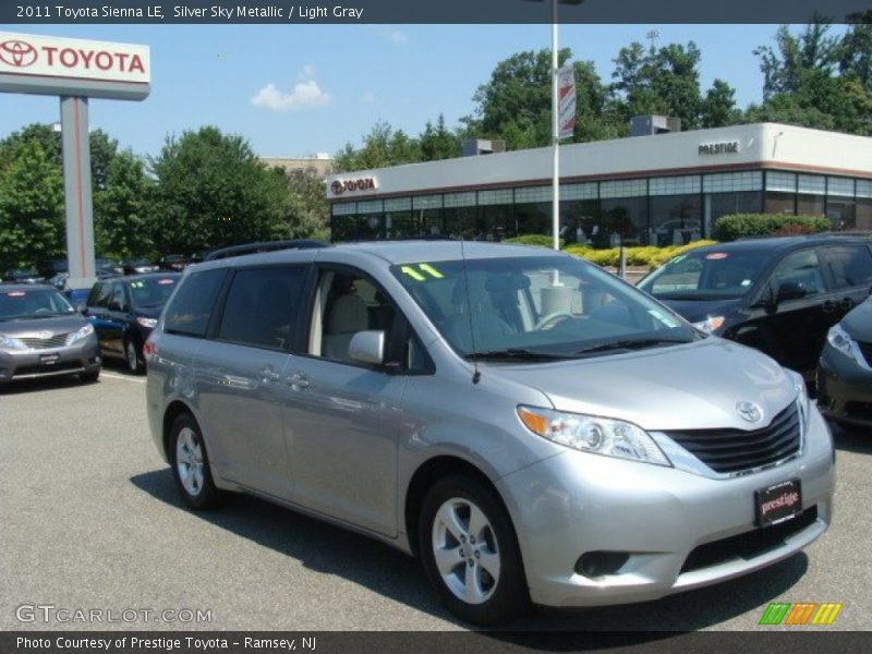 Silver Sky Metallic / Light Gray 2011 Toyota Sienna LE