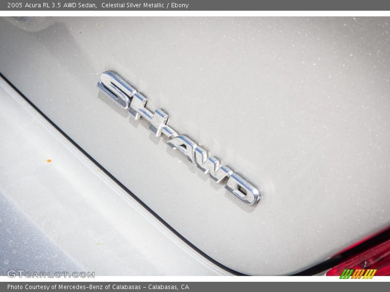 Celestial Silver Metallic / Ebony 2005 Acura RL 3.5 AWD Sedan