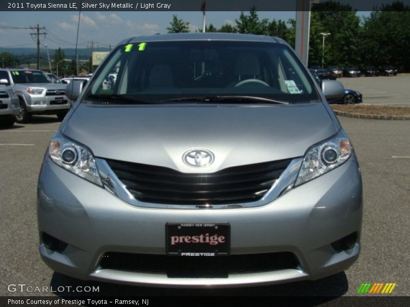 Silver Sky Metallic / Light Gray 2011 Toyota Sienna LE