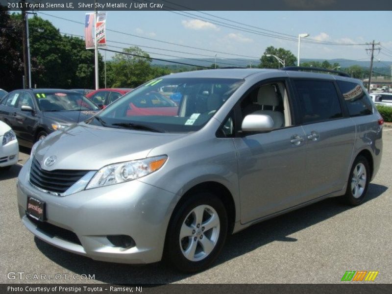 Silver Sky Metallic / Light Gray 2011 Toyota Sienna LE