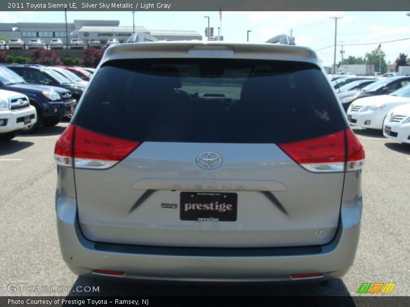 Silver Sky Metallic / Light Gray 2011 Toyota Sienna LE