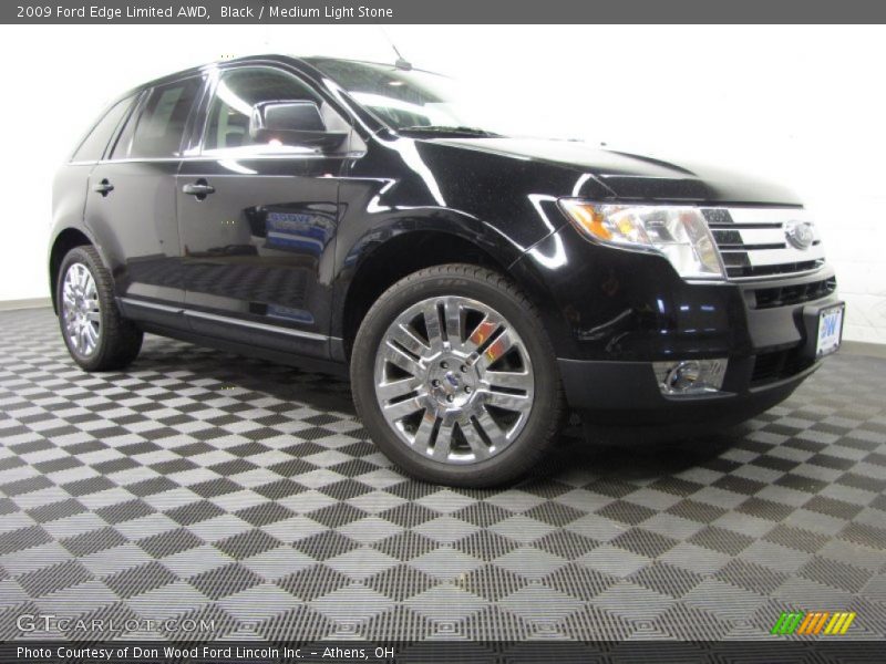 Black / Medium Light Stone 2009 Ford Edge Limited AWD