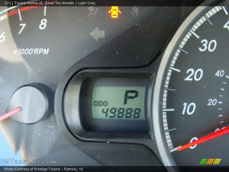 Silver Sky Metallic / Light Gray 2011 Toyota Sienna LE
