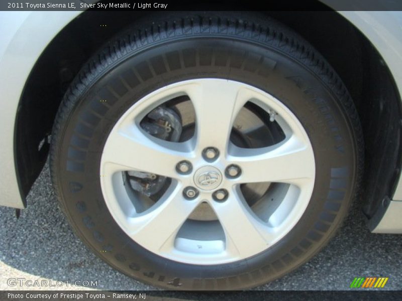 Silver Sky Metallic / Light Gray 2011 Toyota Sienna LE