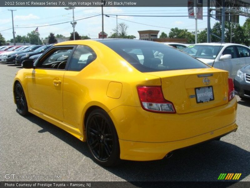 High Voltage Yellow / RS Black/Yellow 2012 Scion tC Release Series 7.0