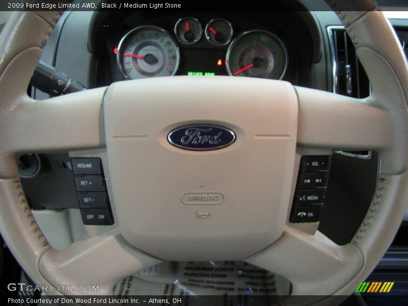 Black / Medium Light Stone 2009 Ford Edge Limited AWD