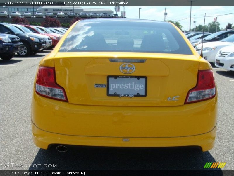 High Voltage Yellow / RS Black/Yellow 2012 Scion tC Release Series 7.0