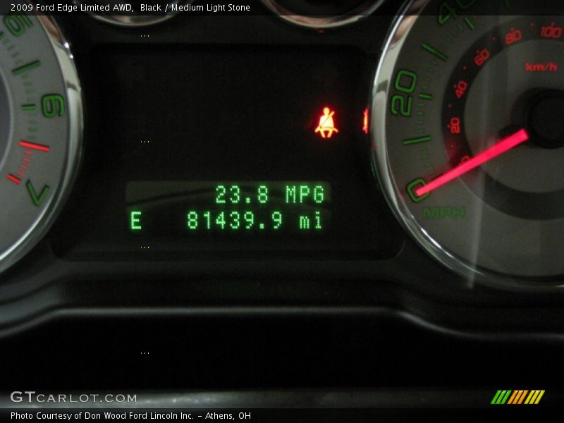 Black / Medium Light Stone 2009 Ford Edge Limited AWD