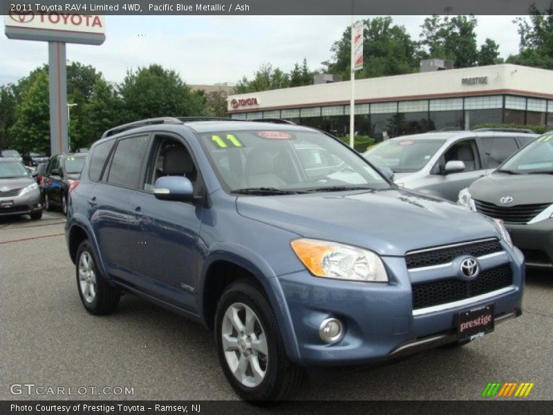 Pacific Blue Metallic / Ash 2011 Toyota RAV4 Limited 4WD