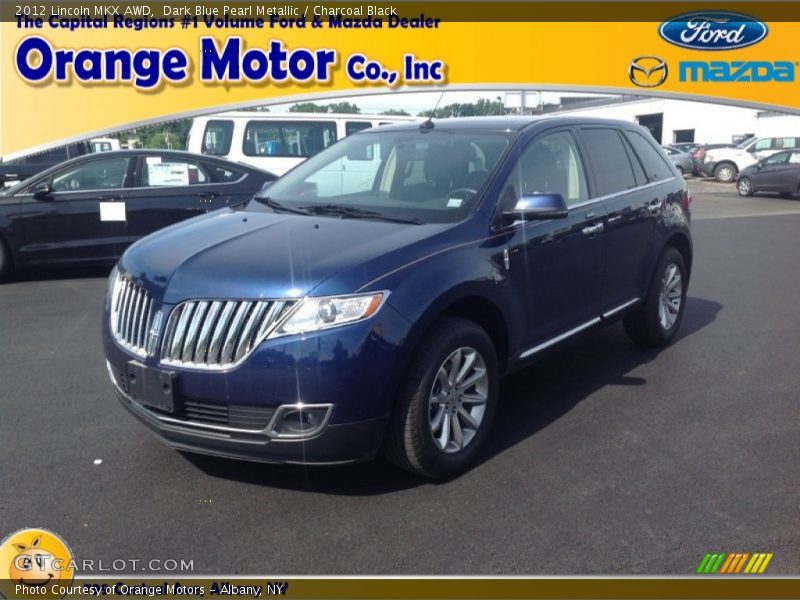 Dark Blue Pearl Metallic / Charcoal Black 2012 Lincoln MKX AWD