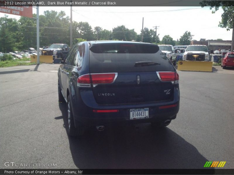 Dark Blue Pearl Metallic / Charcoal Black 2012 Lincoln MKX AWD