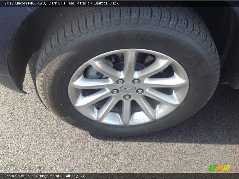 Dark Blue Pearl Metallic / Charcoal Black 2012 Lincoln MKX AWD