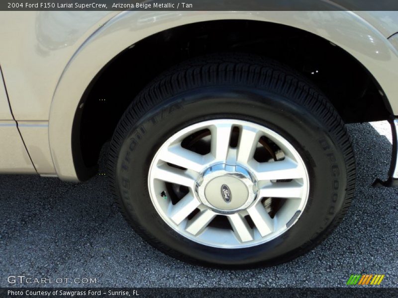 Arizona Beige Metallic / Tan 2004 Ford F150 Lariat SuperCrew