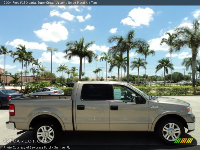 Arizona Beige Metallic / Tan 2004 Ford F150 Lariat SuperCrew