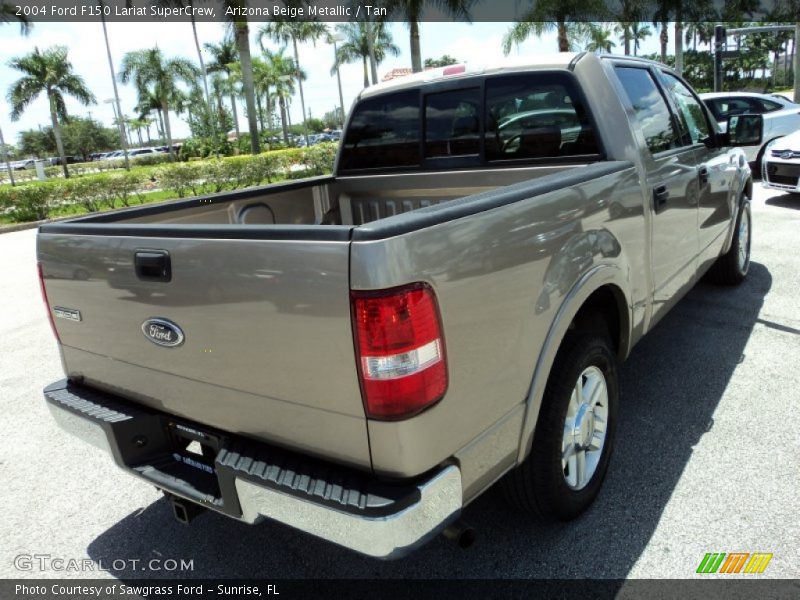 Arizona Beige Metallic / Tan 2004 Ford F150 Lariat SuperCrew