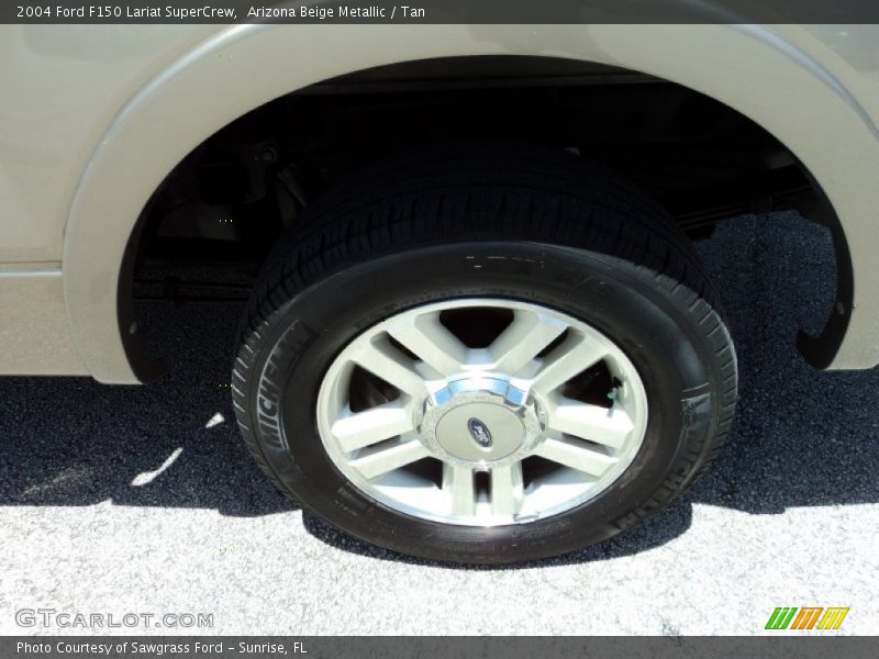 Arizona Beige Metallic / Tan 2004 Ford F150 Lariat SuperCrew