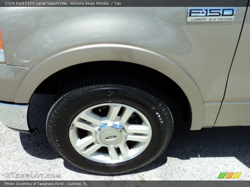 Arizona Beige Metallic / Tan 2004 Ford F150 Lariat SuperCrew