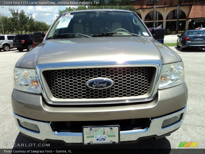 Arizona Beige Metallic / Tan 2004 Ford F150 Lariat SuperCrew
