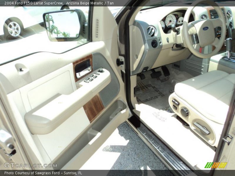 Arizona Beige Metallic / Tan 2004 Ford F150 Lariat SuperCrew