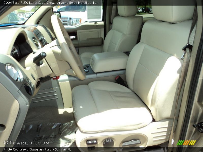 Arizona Beige Metallic / Tan 2004 Ford F150 Lariat SuperCrew