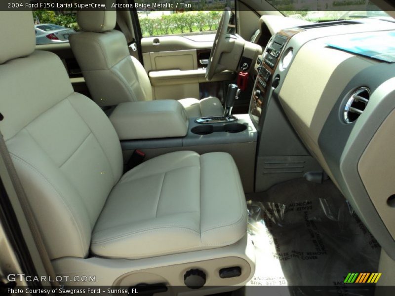 Arizona Beige Metallic / Tan 2004 Ford F150 Lariat SuperCrew