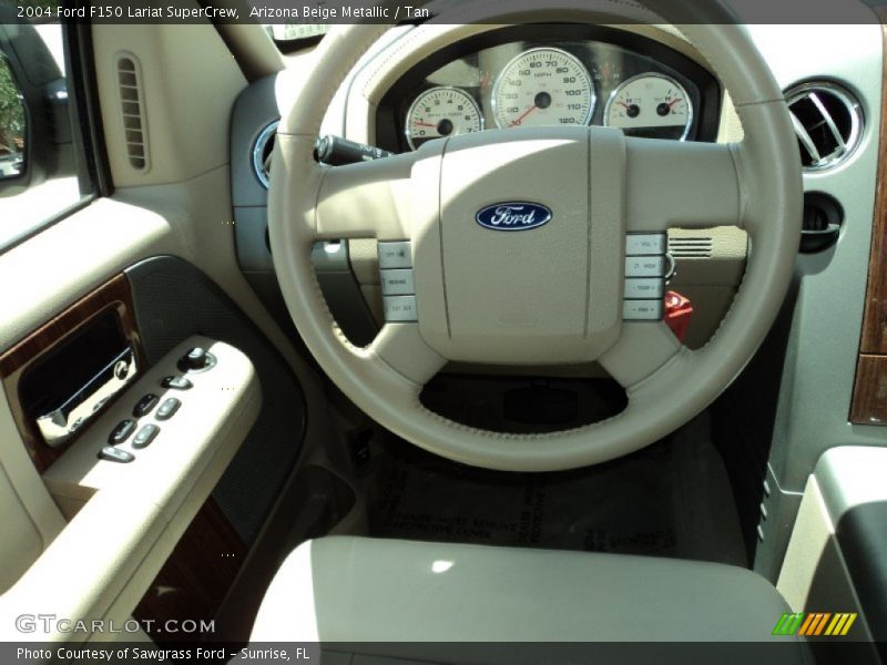Arizona Beige Metallic / Tan 2004 Ford F150 Lariat SuperCrew