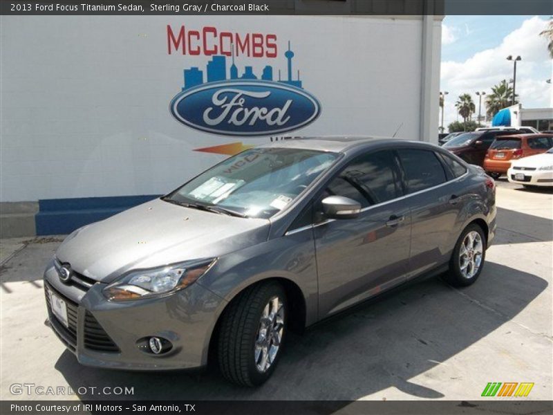 Sterling Gray / Charcoal Black 2013 Ford Focus Titanium Sedan
