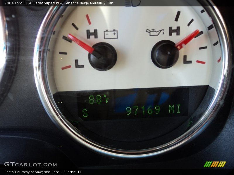 Arizona Beige Metallic / Tan 2004 Ford F150 Lariat SuperCrew