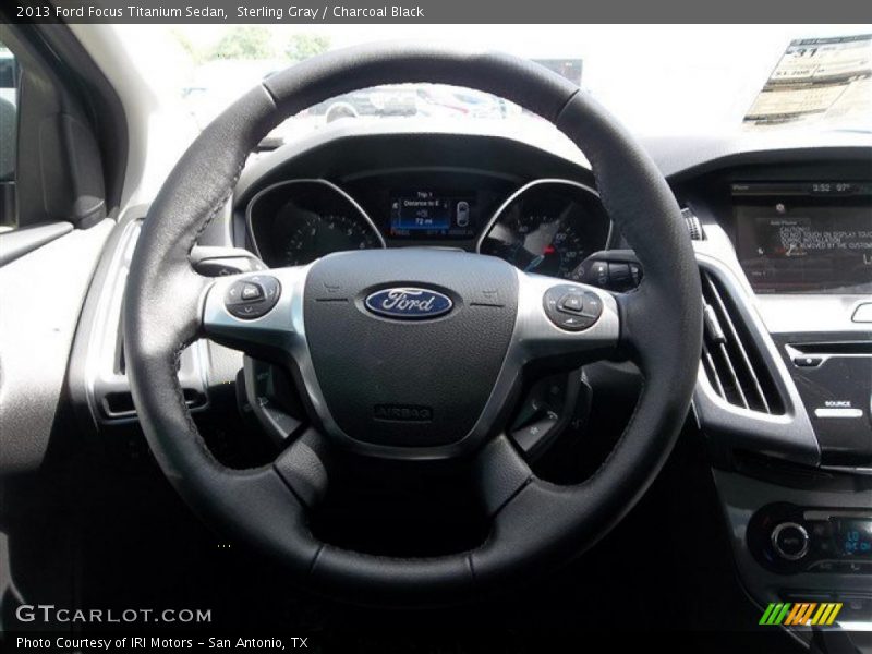 Sterling Gray / Charcoal Black 2013 Ford Focus Titanium Sedan