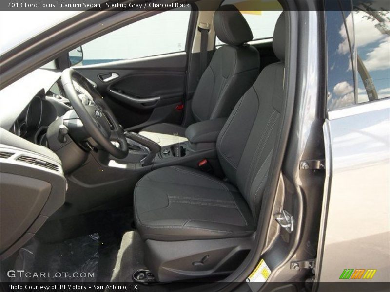 Sterling Gray / Charcoal Black 2013 Ford Focus Titanium Sedan