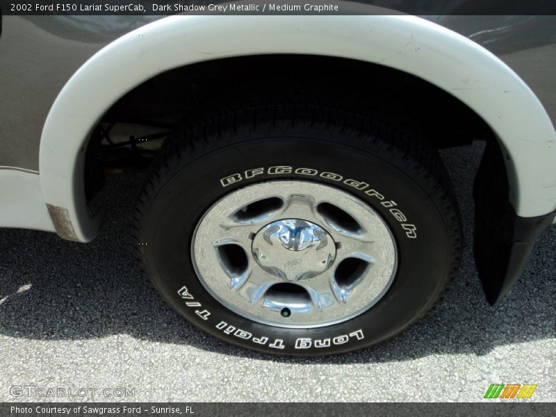 Dark Shadow Grey Metallic / Medium Graphite 2002 Ford F150 Lariat SuperCab