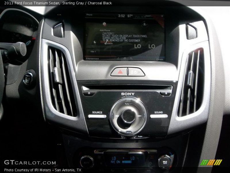 Sterling Gray / Charcoal Black 2013 Ford Focus Titanium Sedan