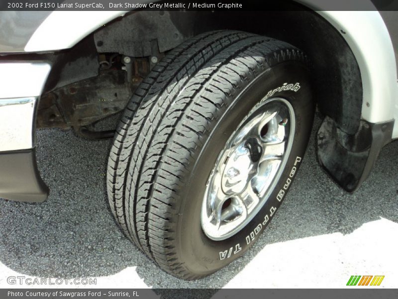 Dark Shadow Grey Metallic / Medium Graphite 2002 Ford F150 Lariat SuperCab